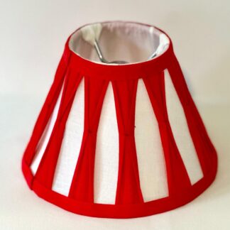 Lampshade Imperial Red And White